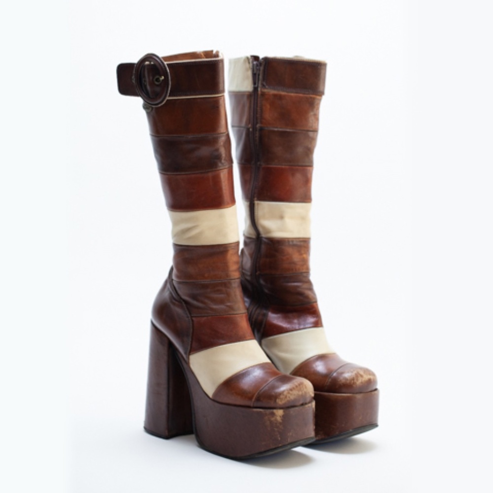 El Dantes Vintage Platform Boots Size 7.5